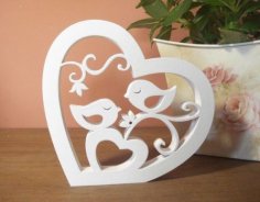 Birds In The Heart dxf File