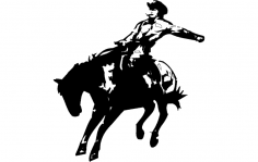 Rodeo Silhouette dxf File