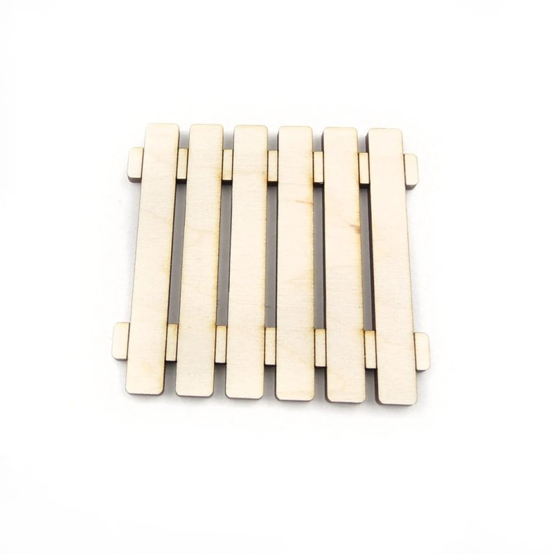 Laser Cut Wooden Fence Shape For Crafts Free Vector Download - 3axis.co - 3D model önizlemesi