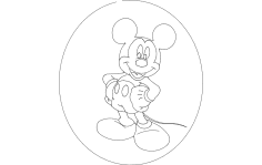 Mickey Mouse dxf File