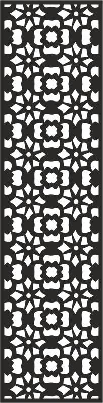 Flower Carving Pattern Free Vector