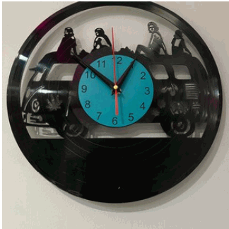 Laser Cut Camper Van Wall Clock DXF File