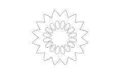 Flower design dxf file