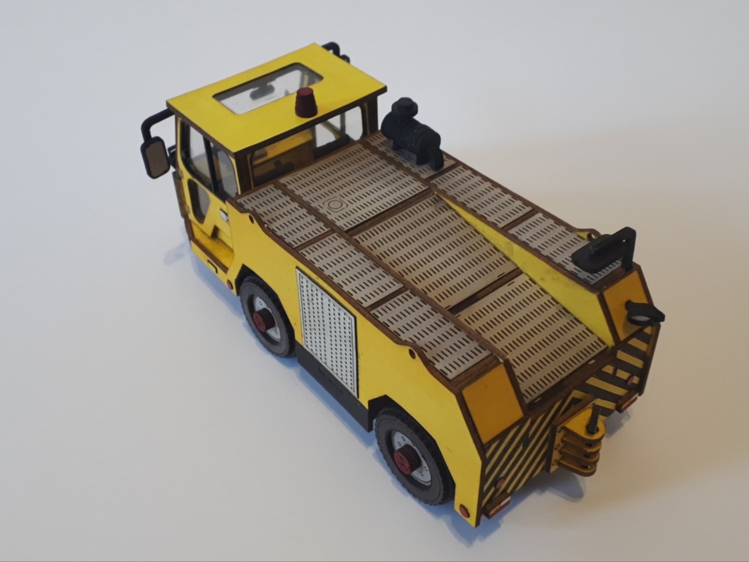 Laser Cut Airfield Towing Tractor TMX-60 3D Puzzle DXF File