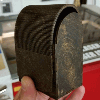 Laser Cut Deckbox With Living Hinge 3mm SVG File