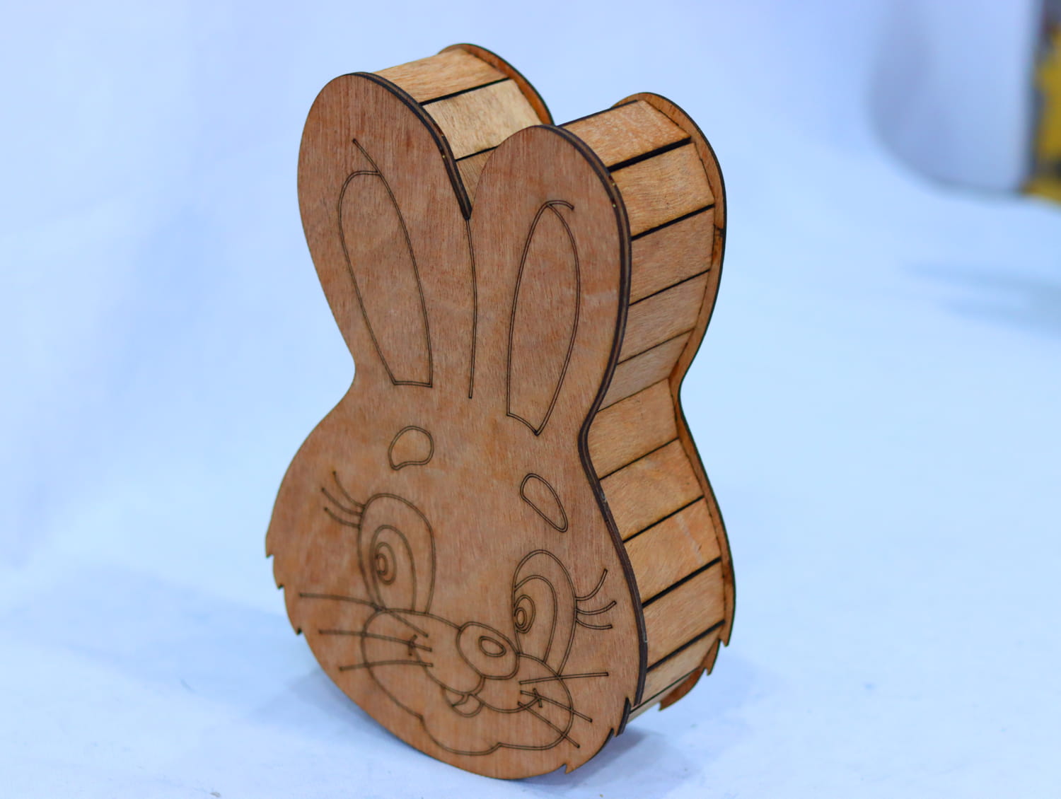 Laser Cut Easter Bunny Box 3mm Free Vector