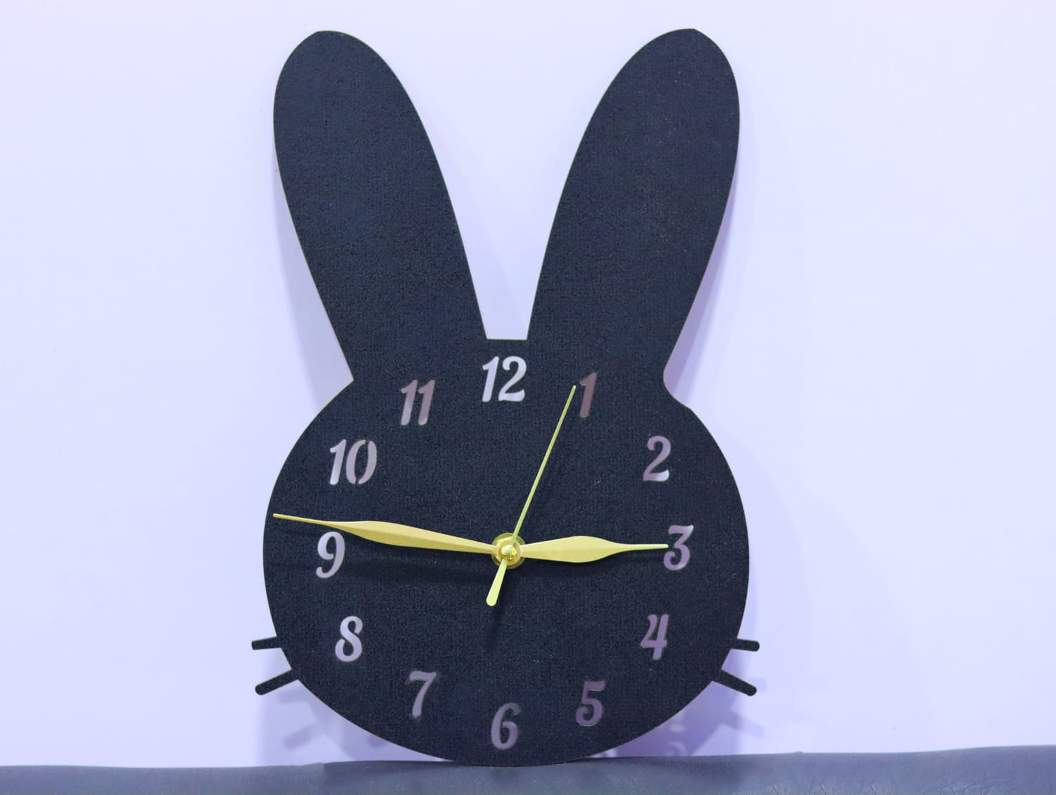 Laser Cut Bunny Wall Clock Free Vector