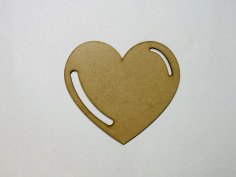 Laser Cut Wooden Heart Cutout Free Vector