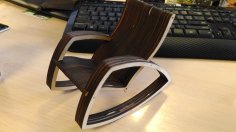 Laser Cut Wooden Armchair Free Vector