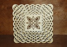 Laser Cut Wooden Tray Plate 4mm Birch Plywood Free Vector