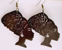 Laser Cut Egypt Queen Earrings SVG File