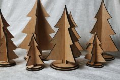 Laser Cut Christmas Trees 5mm DXF File