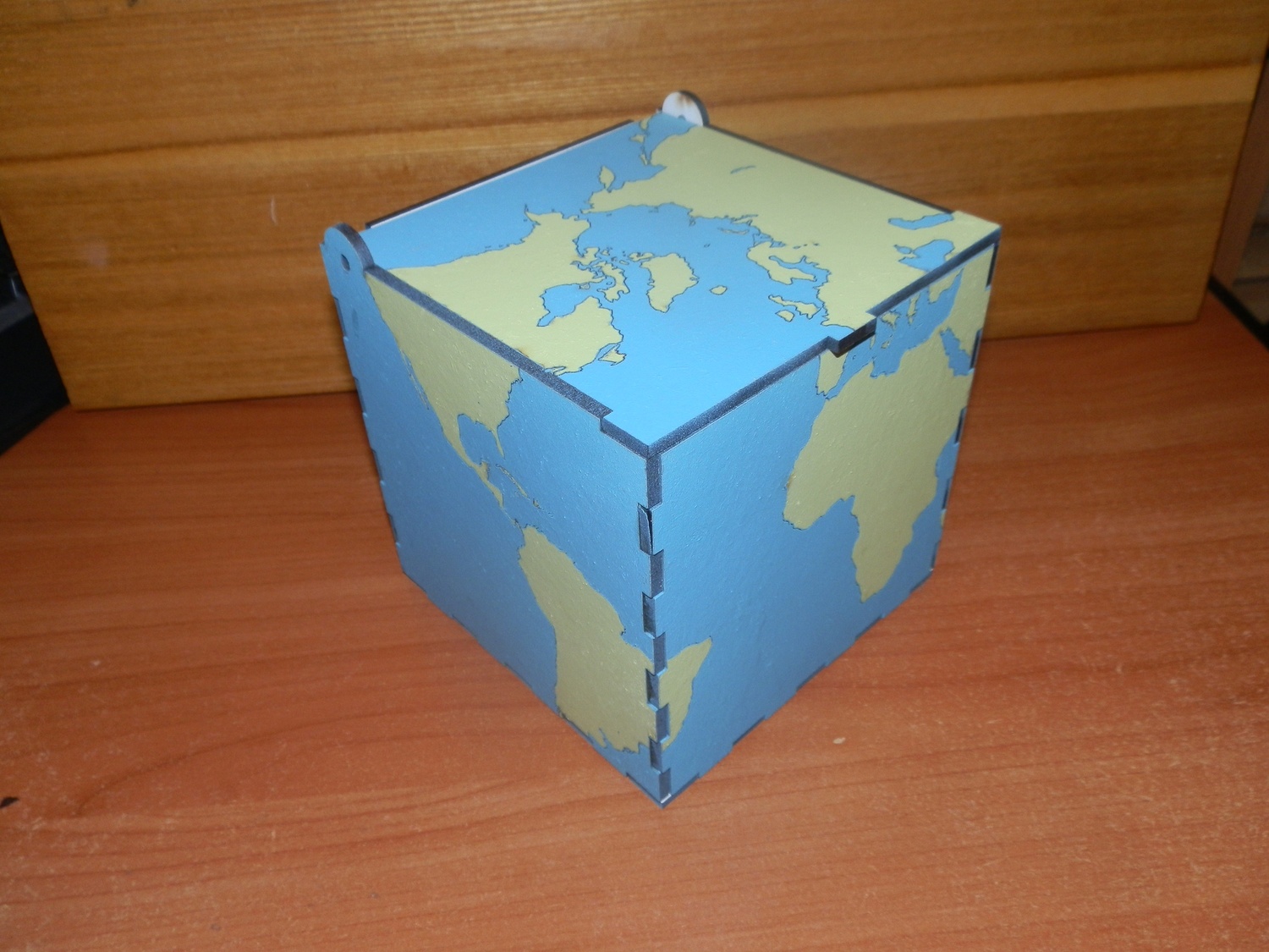 Laser Cut World Map Box DXF File