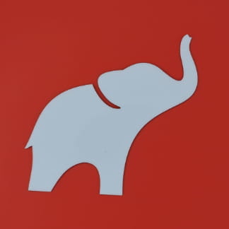 Laser Cut Elephant Shape Unfinished Wood Animal Cutout Free Vector