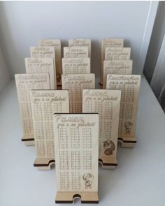 Laser Cut Engraved Phone Stand Free Vector