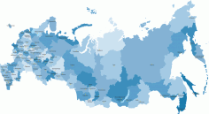 Russia Map Highly Detailed Vector Free Vector