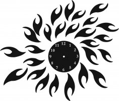 Sun Clock Vector Art jpg Image