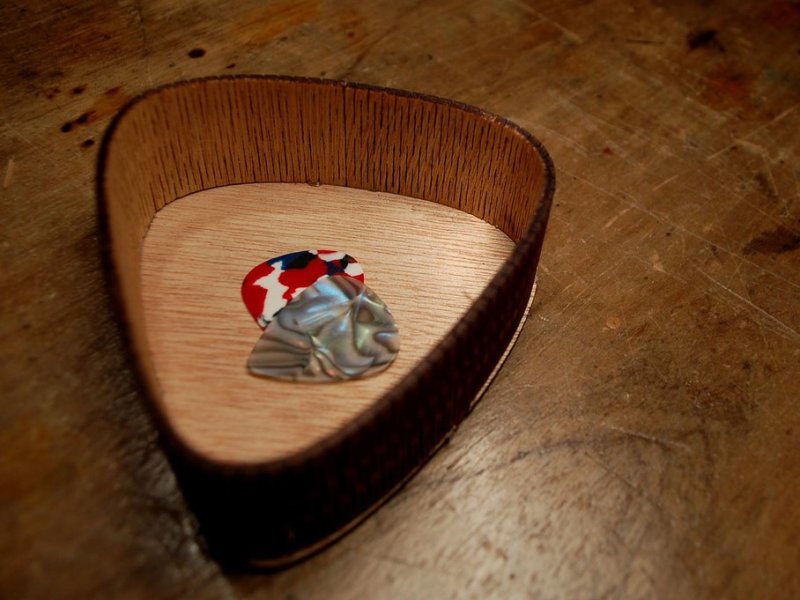 Laser Cut Curved Guitar Pick Box SVG File Free Download - 3axis.co - 3D model önizlemesi