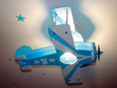 Laser Cut Airplane Light Fixture