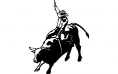 Bull Rider dxf File