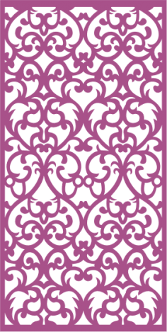 Abstract Laser Cut Panel Pattern Floral Free Vector