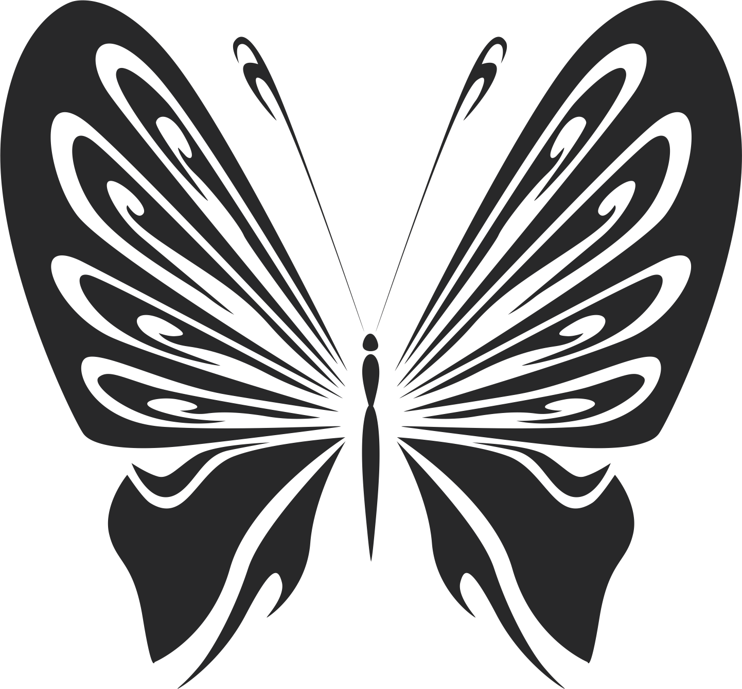 Butterfly Stencil Decal