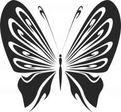 Vintage Butterfly Stencils Free Vector