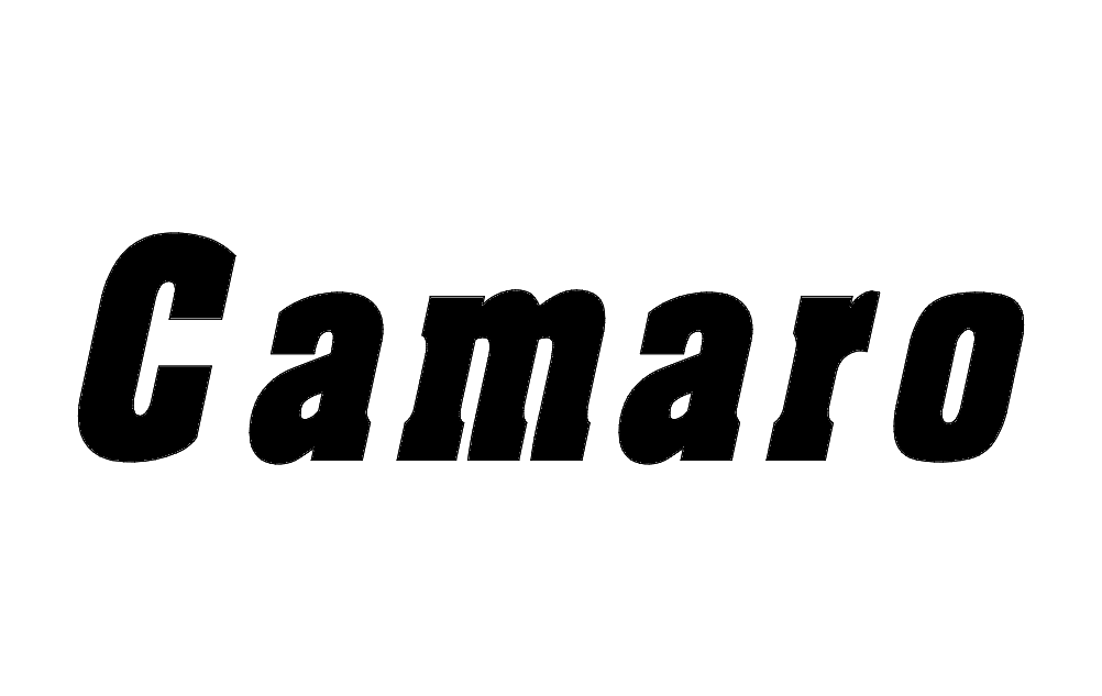 Camaro Word dxf File Free Download 3axis.co