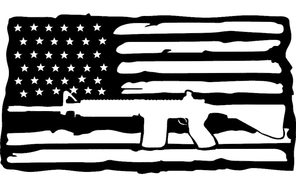 American Flag Svg Gun Flag Vector - 246+ File for DIY T-shirt, Mug