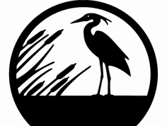 Garça (Heron) dxf File