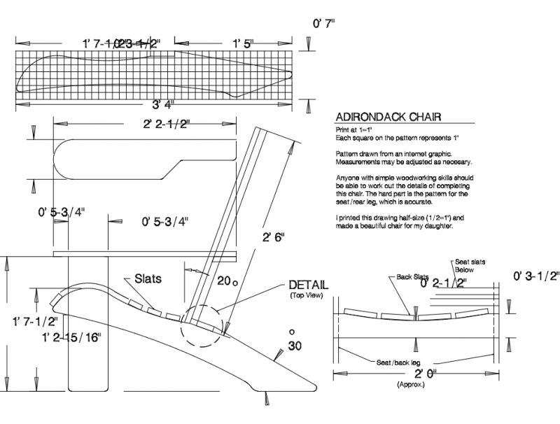 Dwg Files For Cnc Machines Adirondack Settee Plans Woodworking