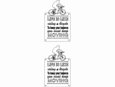 Bicycle Quot dxf File