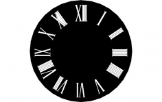 Wall Clock Design dxf File