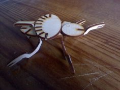 Laser Cut Abstract Plywood Spider Insect