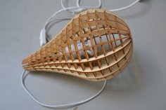 Laser Cut Teardrop Lamp