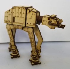 Laser Cut Star Wars All Terrain Armored Transport AT-AT Walker DXF File