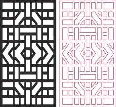 Abstract Geometric Pattern dxf File