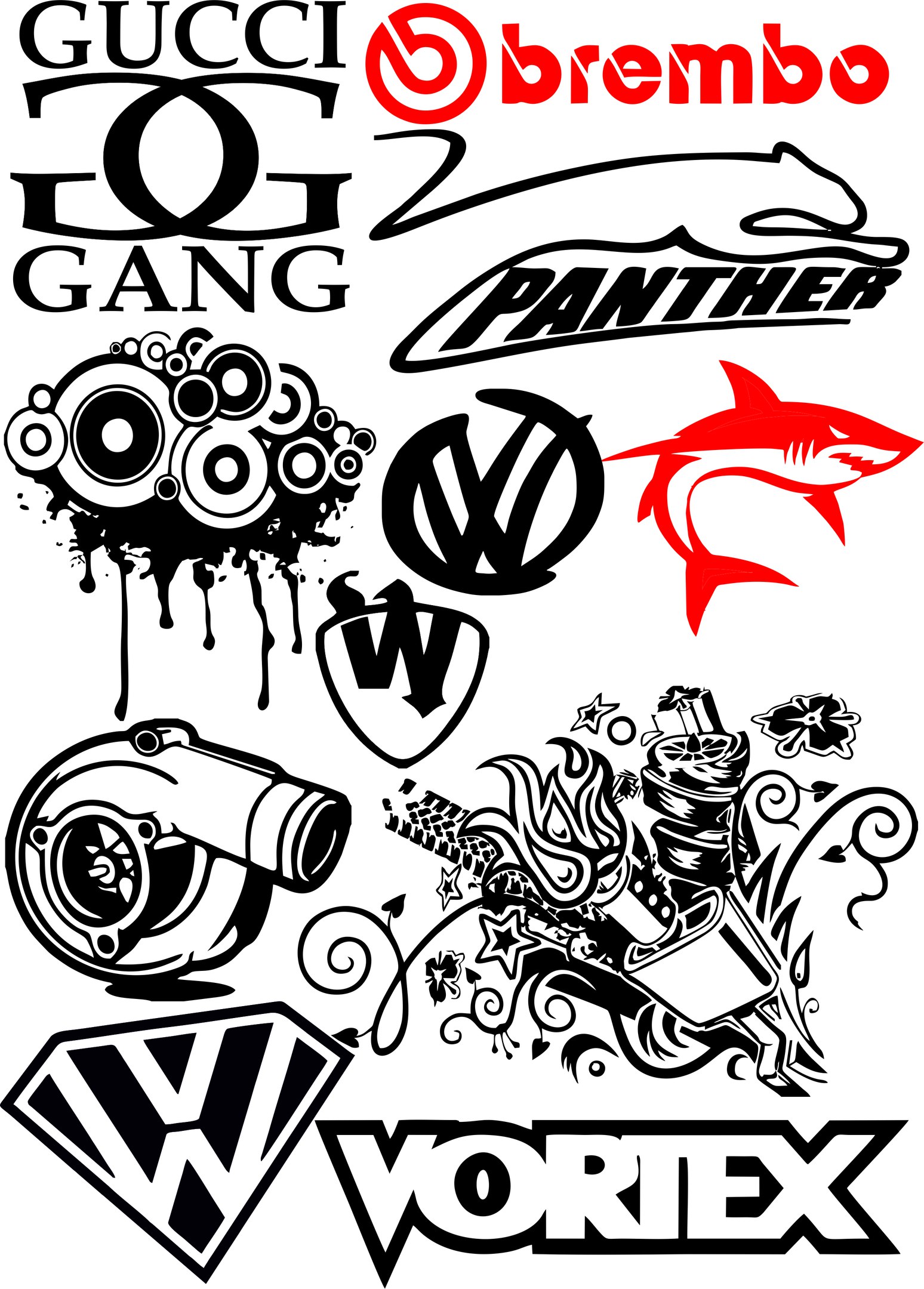 Random Car Sticker Vector Pack Free Vector Cdr Downlo - vrogue.co