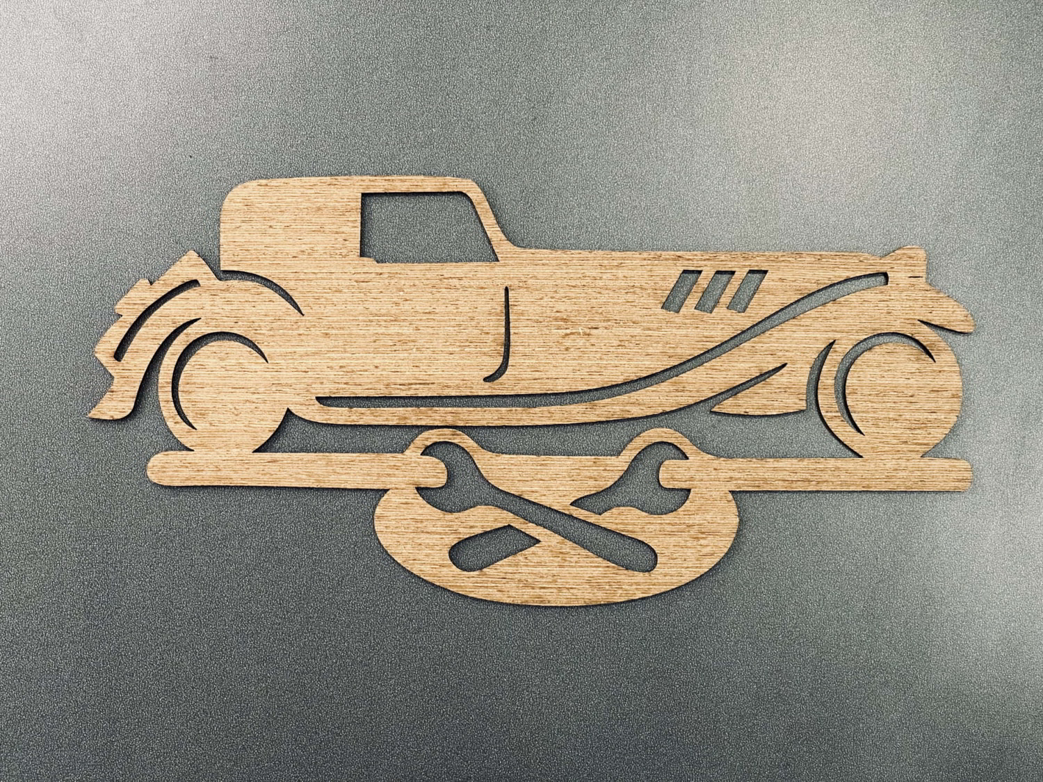 Laser Cut Classic Garage Car Workshop Sign Free Vector