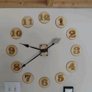 Laser Cut Large Wall Clock 20 Inch Free Vector