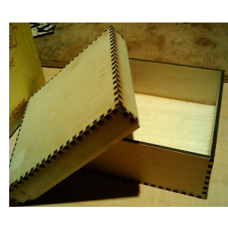 Laser Cut Small Box With Lid DXF File