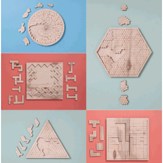 Laser Cut Wooden Puzzles 6mm Free Vector