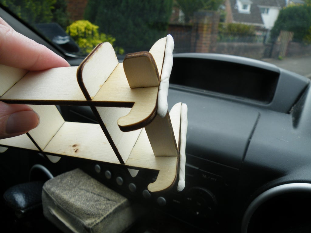 Laser Cut Dashboard Phone Stand Free Vector