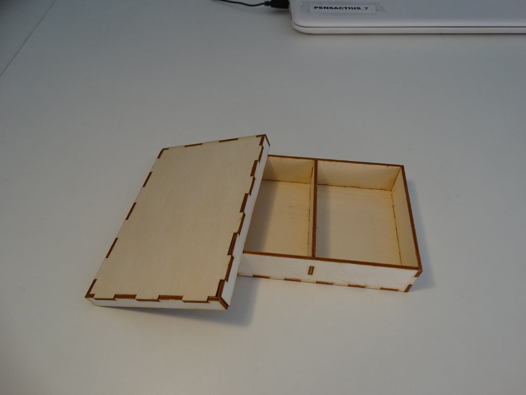 Laser Cut Sorting Box Storage Box With Lid 3mm DXF File