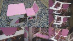 School Furniture Student Desk And Chair DXF File