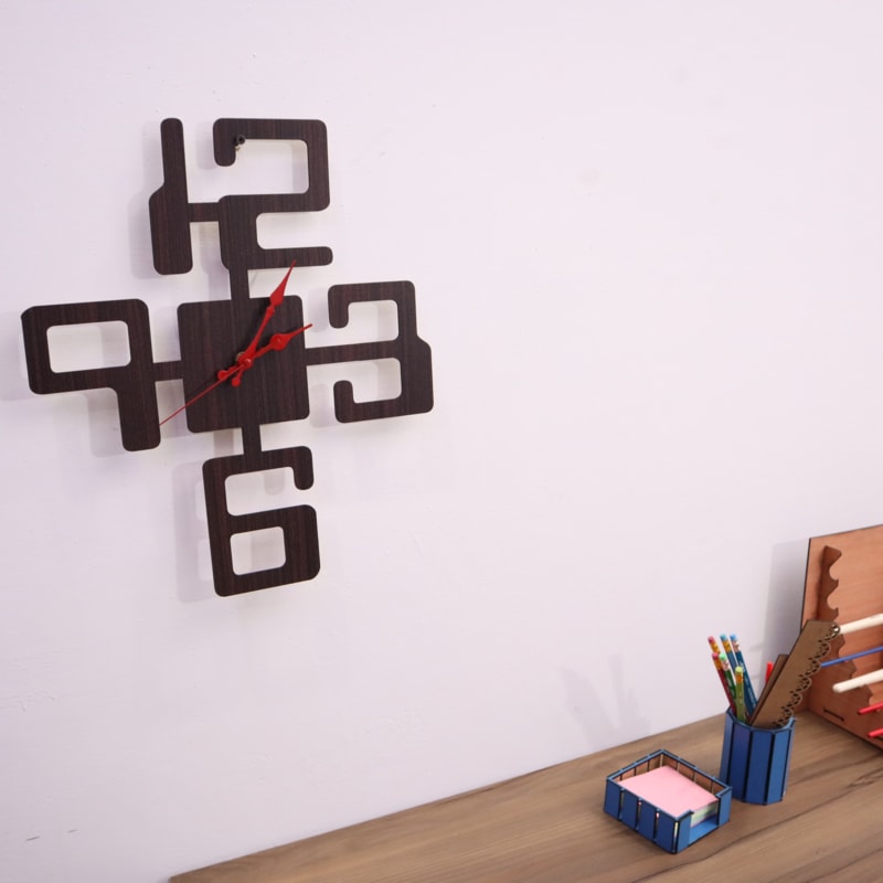 Laser Cut Cool And Unique Wall Clock DXF File