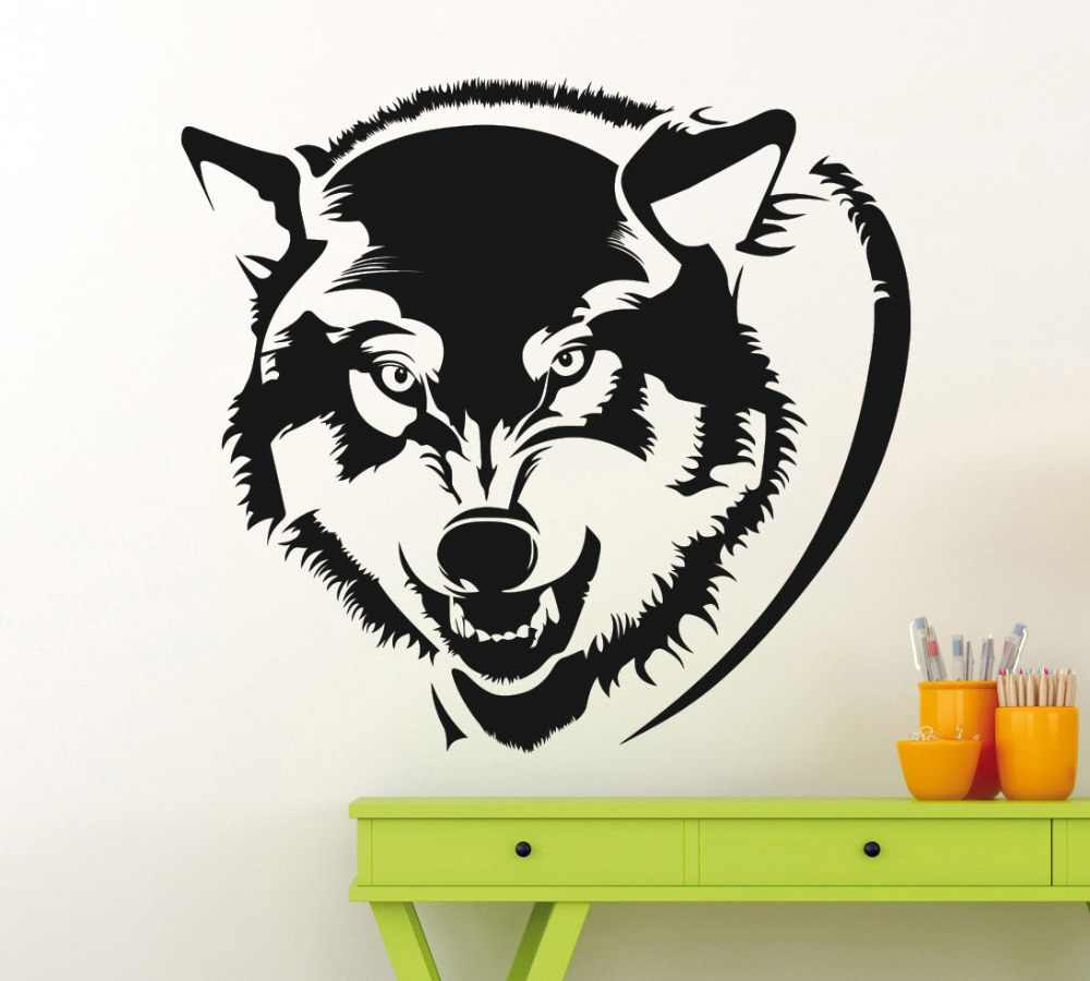 Laser Cut Wolf Head Wall Decor Free Vector cdr Download - 3axis.co