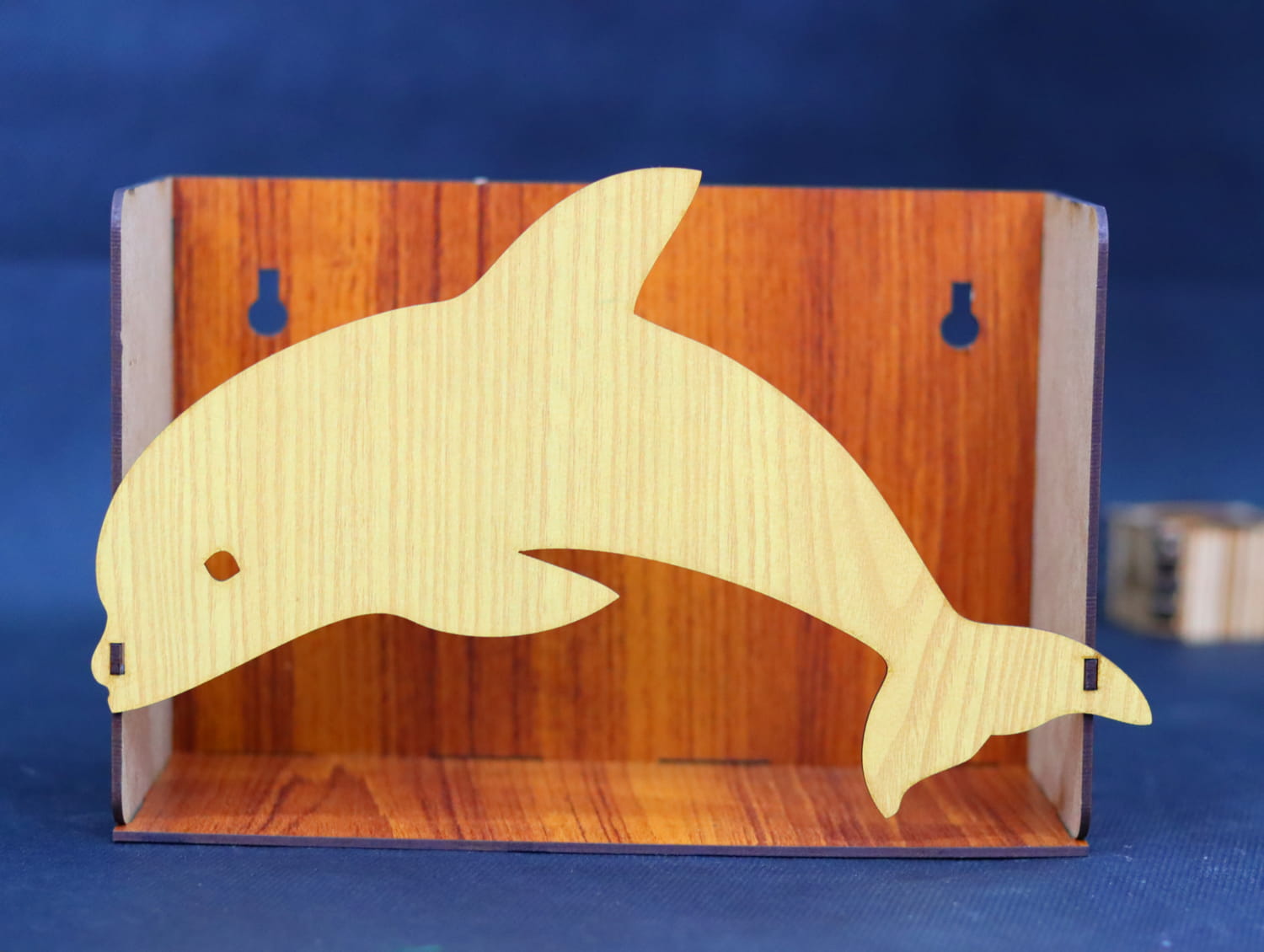 Laser Cut Dolphin Wall Shelf Free Vector
