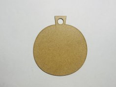Laser Cut Wooden Christmas Ornament Ball Blank Unfinished Craft Decoration Free Vector