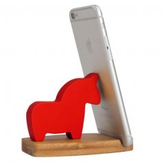 Laser Cut Horse Phone Stand Free Vector